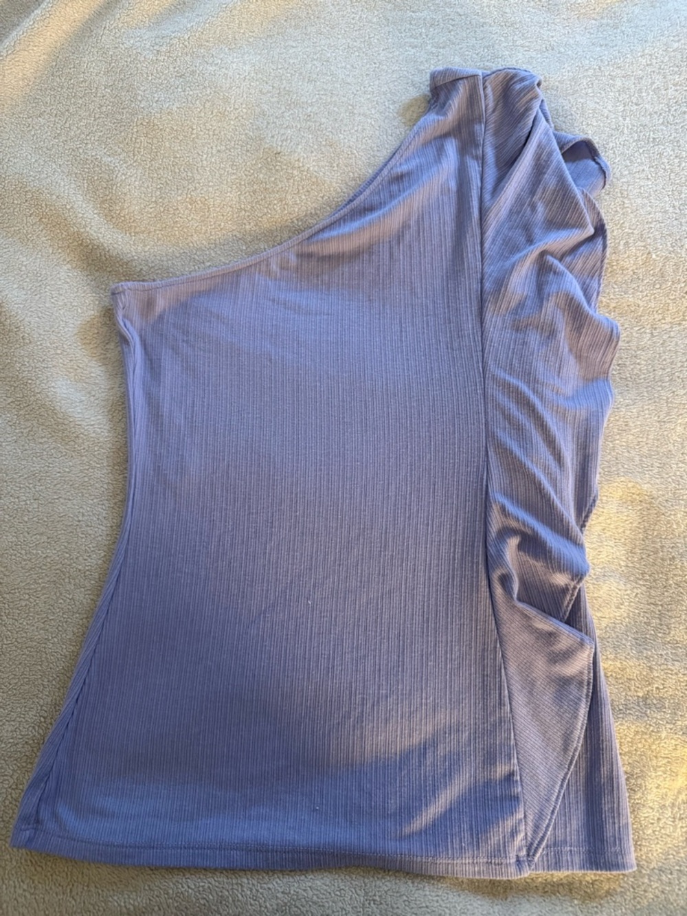 Nine West Ribbed One Shoulder Top - Picture 2 of 3